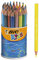BIC 8297361 KiDS Evolution Buntstifte (dreieckig) Trommel mit 48 Stück