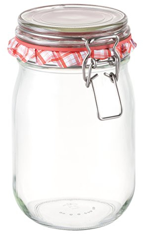 Tescoma 895145 Della Casa Barattolo per Conserve, Vetro, Trasparente, 1 l, 1 Pezzo