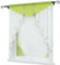 Joyswahl Kleinfenster Scheibengardine Voile Bistrogardine »Gerda« mit Tunnelzug Transparente Gardine Stores BxH 140x145cm Grün 1er Pack