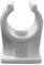 PROFI ROHRCLIPS weiß aus Kunststoff mit Messingbuchse/Innengewinde M6 EINFACH/DOPPELT Ø Rohr 6 bis 42mm + MENGENRABATT > 5 Stück Einfach Clip 28mm