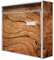 banjado® Burg-Wächter® Briefkasten mit Motiv Trockenes Holz/Briefkasten ohne Zeitungsfach 32x36x10 cm groß/Briefkasten mit Namensschild A4 Einwurf inkl. Montagematerial & 2 Schlüsseln
