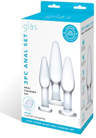 Glas Anal Training Set Pink Assorted Dildo