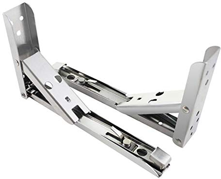 Verdickter dreieckiger Halterungstisch aus Edelstahl Wandtisch Beweglicher Stützrahmen Neun-Verhältnis-Rahmen Trennwand Lager Fester Dreieck-Stützrahmen mit Fester Halterung (8 Zoll-14 Zoll)