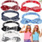 dcas 6 Stücke Stirnband Damen Elastisch Weich, Haarband Mit Elastischem Knoten, Bedrucktes Breites Stirnband, Boho bogen bandana knoten, Stilvoll Damen Haarbänder (6,7x 10,6 Zoll)