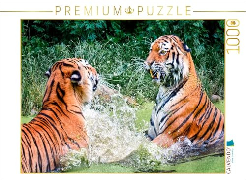 CALVENDO Puzzle Tiger | 1000 Teile Lege-Größe 64 x 48 cm Foto-Puzzle für glückliche Stunden