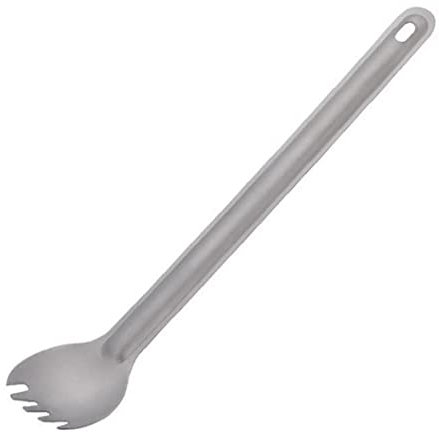 Ruluti Langer Griff Titan-Spork-Spork-löffel-Camping Tragbare Umwelt Für Küchencamping Wandern Picknick-Geschirr Tuchsack