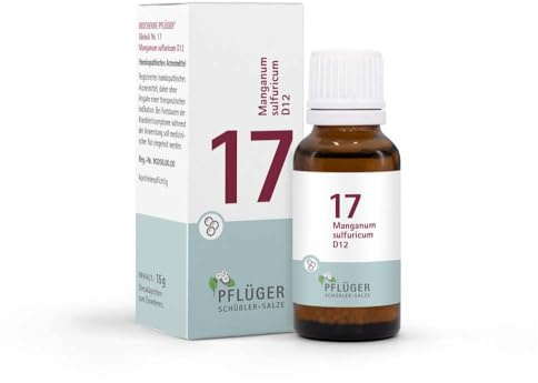 BIOCHEMIE Pflüger 17 Manganum sulfuricum D 12 Gl. 15 g