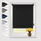 Eurohome Verdunkelungsrollo Thermo Rollo 90x130cm (Stoffbreite 86 cm) Schwarz Klemmfix ohne Bohren mit gleichfarbige Beschichtung Seitenzugrollo Oeko-TEX Standard 100 Klemmrollo für Fenster & Tür