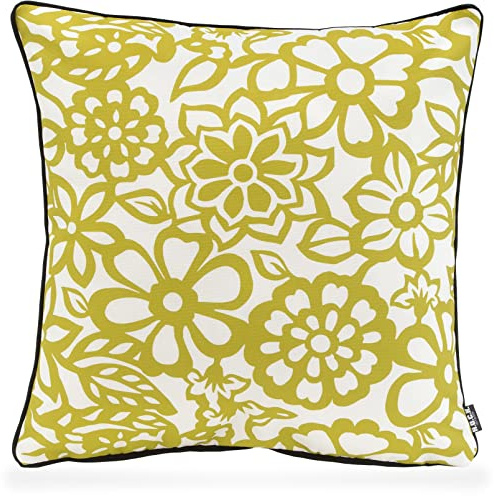 H.O.C.K. Paloma Outdoor Kissen inkl. Füllung und Matratzenkissen (50x50cm, Grün)