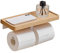 Porte-rouleau de papier toilette en bois à suspendre au mur pour cuisine et salle de bain - #4