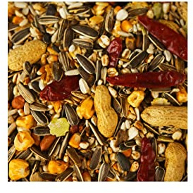Parrot Food Parrot Seed 12.5kg 10kg 5kg 3kg 2kg 1kg 500g Mixed Seed Sunflower Peppers Nuts etc (2kg)