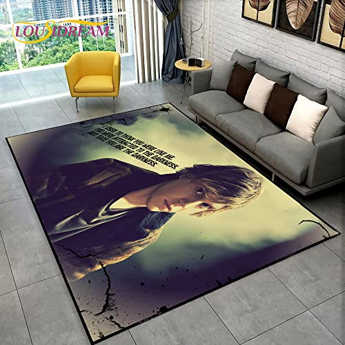 YZGAH Niedliche Evan Peters Film Tv Schauspieler Bereich Teppich, Teppich Teppich Für Zu Hause Wohnzimmer Schlafzimmer Sofa Fußmatte Dekor, Kinder rutschfeste Bodenmatte 3D V9273 120X180Cm