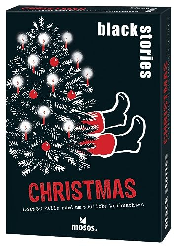 moses. Black Stories Christmas - 50 Rätsel mit Fällen rund um tödliche Weihnachten, Krimi Kartenspiel mit Spielvariante und Punktechips, Rätselspiel für Jugendliche und Erwachsene