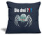 Spreadshirt Die DREI Fragezeichen und die Silberne Spinne Kissenbezug 45 x 45 cm, One Size, Navy
