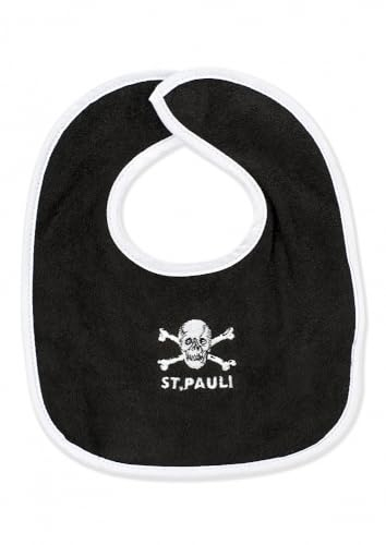 FC St. Pauli - Totenkopf - Baby Lätzchen schwarz