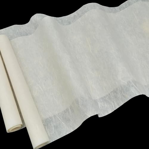 Lot de 5 rouleaux de papier de riz Washi de mûrier pour découpage - 30 x 180 cm - Papier de riz pour impression, découpage, artisanat, origami DTY