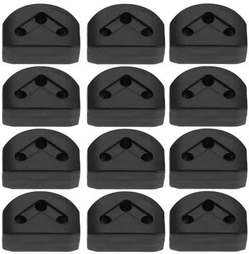 The Lord of the Tools 12 perline per ponte a 3 fori, perline per chitarra classica e acustica, corde in nylon, accessori per strumenti musicali, colore nero
