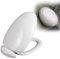 BLUEZY Toilet Seat with Soft Close, Quick Release Toilet Lid, Egg Type Round toilet seat toilet lid plate toilet bowl lid Comfortable Toilet Seat Covers Easy to Install, Assembly
