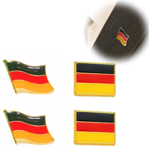 4pcs SchüTzenfest Deutschland Flagge Pin Anstecknadel Flaggenpin klein Flaggen Button Pins Germany Badges SchüTzenfest