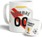DEREGALOOS Taza Personalizada de Cerámica con Nombre y Número de Fútbol Rayo Vallecano, 330ml, Apto para Microondas y Lavavajillas, Regalo Original para Aficionados del Fútbol