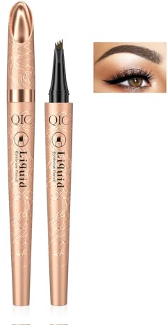 Qwesure Xixi 4-Point Eyebrow Pencil - Augenbrauenstift mit Spoolie-Applikator für lang anhaltendes Make-up Intensive Farbe Wasser- und schweißfest Perfekt geformte Augenbrauen - 2