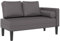 vidaXL Chaiselongue mit Kissen Grau Kunstleder