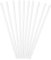 Anneome 10 Pièces Paille Silicone Transparent Réutilisable
