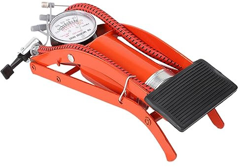 SOLUSTRE 1Stk Mini-Fußpumpe Fahrrad Luftdruck Fahrrad Reifenpumpe Fahrradpumpe Fußpumpe für Fahrrad tragbare luftpumpe car air pump mini air pump Luftdruck der Pedale Pedalluftpumpe rot