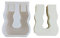 CANNXI Kerzenformen, Silikonform, U-Form, S-Form, Kerzenhalter, Gips, Tropfenform, Urlaub, Tischdekoration