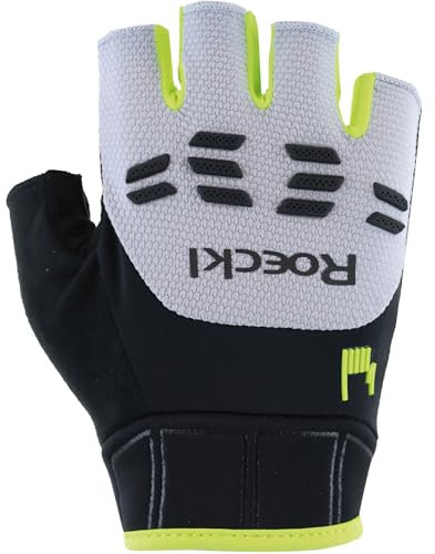 Roeckl Sports Iseler 2 Fahrrad Handschuhe kurz weiß/gelb 2025: Größe: 9