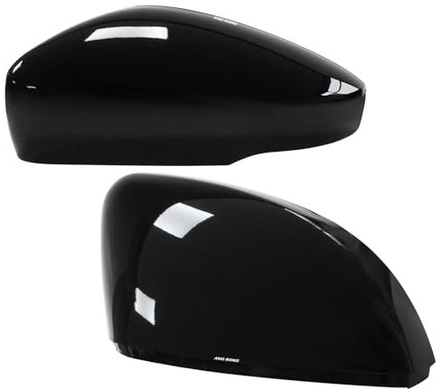 Spiegelkappen Für VW Für Polo 6R 2009-2018 UP 2016 Ab Glanz Schwarz Flügel Tür Spiegel Abdeckung Kappen Auto Spiegelkappen