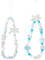 Onperpoe 2 PCS Phone Charm Strap Cute Crystal Beads Phone Charm Bracelet Phone Lanyard Wrist Strap Aesthetic Phone Chain Accessories for Women Girls Keychain, Backpack, Wallet Decoration (Heart Bow)
