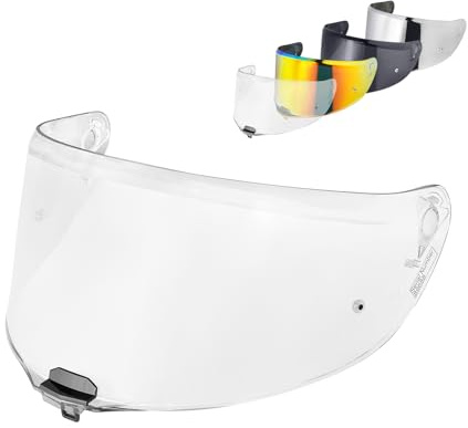 Helmvisier für FF811/VECTOR II/Citation II,Motorradhelm Visier,Motorrad Windschutz Helm Objektiv Visier Vollgesichts.UV Schutz Helmvisier (Klar)