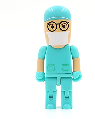 Ulticool - Arzt Krankenhaus Operation 64 GB USB 3.0 - Hohe Geschwindigkeit - Flash Pen Drive 64 GB - Doctor Hospital - Speicherstick - Weiß Blau