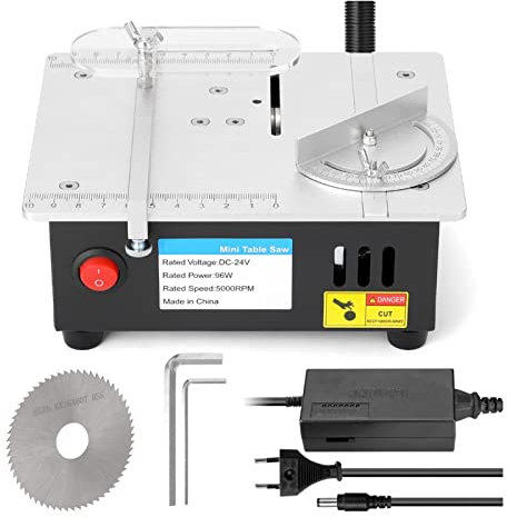 Mini Multifunctional Table Saw Electric Desktop Saws Small Household DIY Cutting Tool Woodworking Bench Lathe Cutter Machine(S-2 Standard)