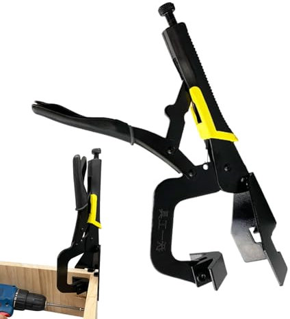 Bollisate Angle Clamps - 90 Degree Wood Frame Corner Pliers Clamp - Adjustable Heavy-Duty Clamping Tools Quick-Release Positioning Jig for Carpenter Window Frame