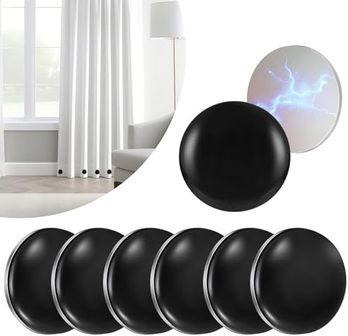 KMFYMPT 12 Pcs Magnetic Shower Curtain Weights, Black Weights For Curtains, 4 cm Shower Curtains Magnet, Outdoor Curtains Liner Magnets for Tablecloths Refrigerator Flag