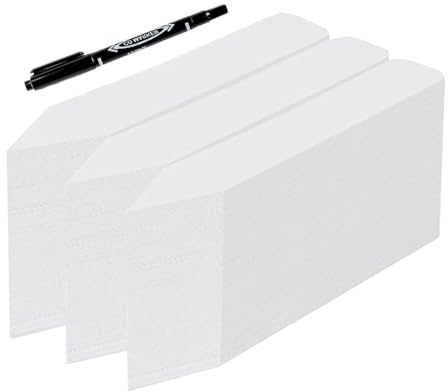 Pflanzenetiketten - 300 Stück PVC Garten Markierungen für Wiederverwendbare wasserdichte Etiketten | Identifizierung für, Bäume, Setzlinge, Gartenwerkzeug co