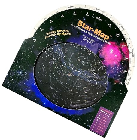 MEITRREY Rotating Star Chart Map Suitable For Astronomy Enthusiasts Schools Science Clubs Portable Stargazing & Planet Discovery