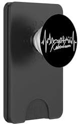 Copenhagen Skyline Heartbeat Denmark Heart I Love København PopSockets PopWallet for MagSafe