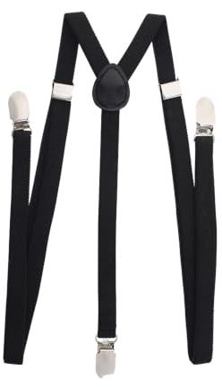 TopTie Skinny Hosenträger für Herren X-Back-Clip-Hosenträger 1/2 Zoll, verstellbare extra starke elastische Hosenträger vollständig