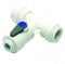 Angle Stop Valve 1/4 Water Feed Connector 15mm Push fit John Guest ASV3