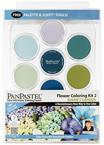 PanPastel Colorfin Pan Ultra Soft Artist Pastel Set 9ml 7 kg-Flower Coloring #2-Susan's Garden