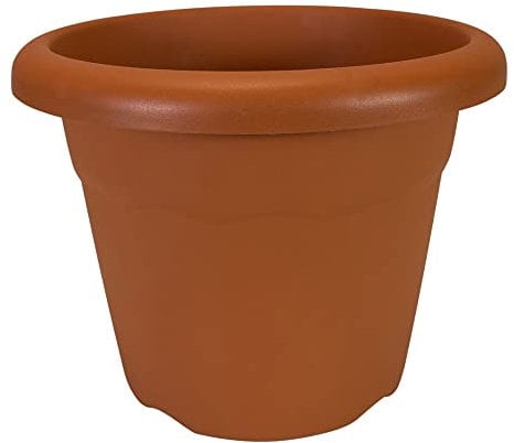 PLASTIKEN Terra Pot de Fleurs Rond 35x35x25 cm Marron