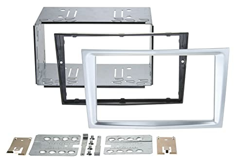 Radioblende 2-DIN Opel Astra H / Corsa D / Zafira B - matt-chrom
