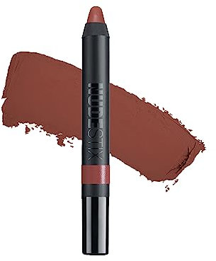 Nudestix Magnetic Matte Lip Color, Lipstick + Lip Liner + Lip Stain, 3-in-1Multi Use Makeup Pencil, Long Lasting Pigment, Kiss Proof, Smudge Proof, Waterproof, Bold Nude Looks, Shade: Freckle