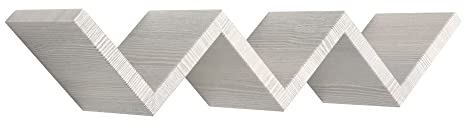 MODULARREDO | SAETTA Mensola da Muro, Mensola Cameretta, Mensola da Parete, 57x11 p15.5 cm, Rovere Grigio - Made in Italy