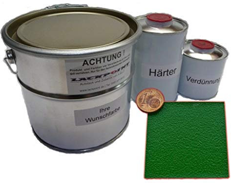 2 Komponenten Bootslack in Wunschfarbe Antirutschbelag Decklack im Set (1 Liter, Wunschfarbe)