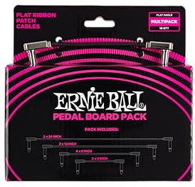 Ernie Ball Flat Ribbon Patch Cables Pedalboard Multi-Pack