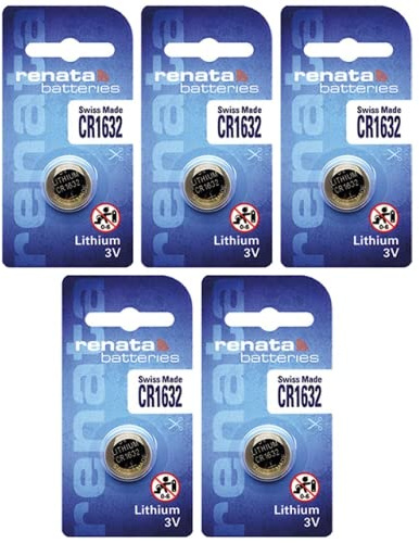 Renata CR1632 137mAh 3V Knopfzelle - 5 Stück